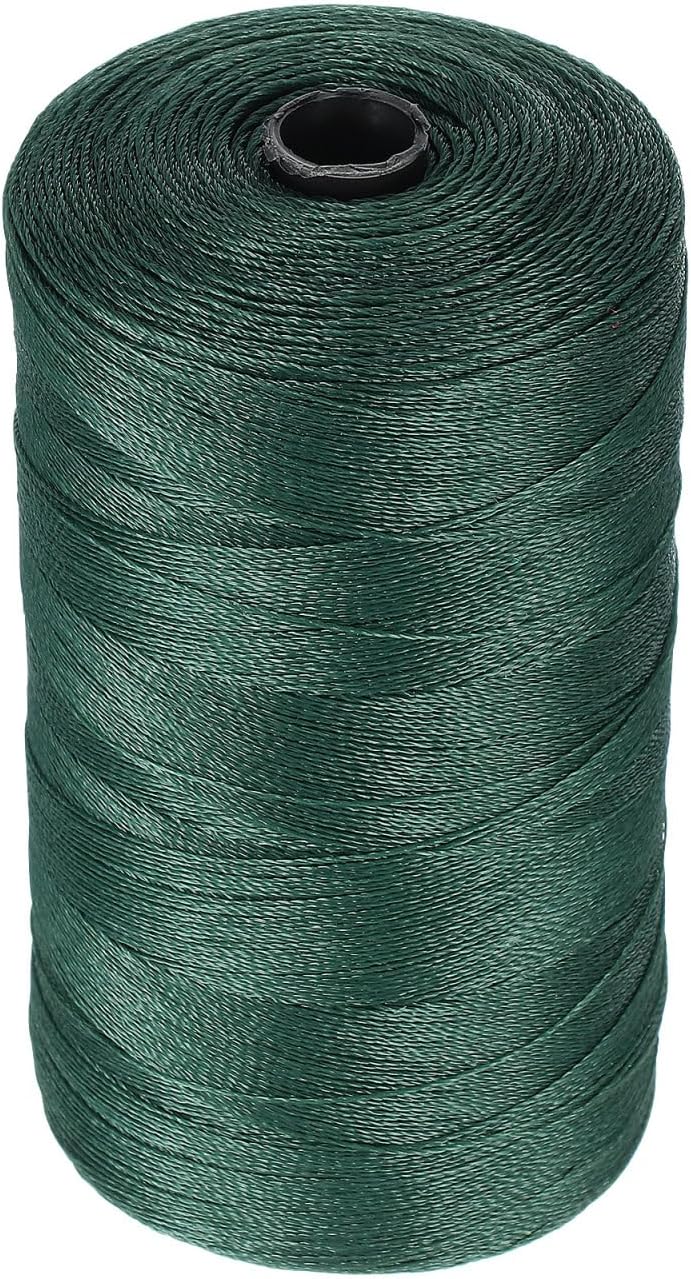 Toddmomy 1Roll Braided Nylon Twine: 6-Strand Fishing Net Repair Rope for Outdoor Camping Marine Binding (Dark Green‌) - Image 1